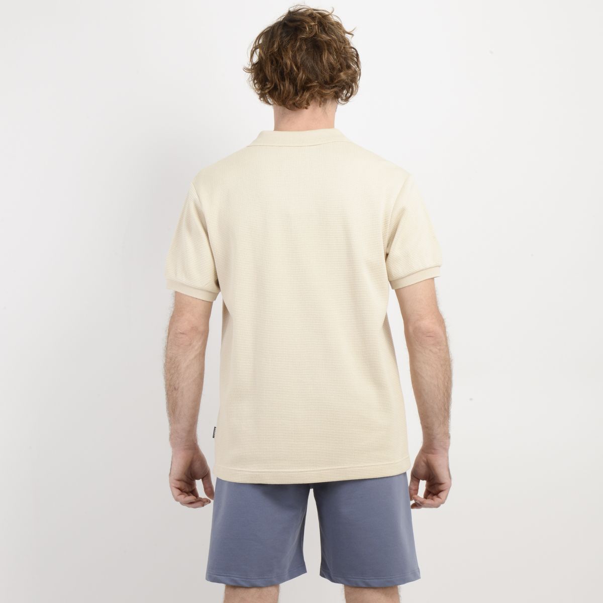 O'NEILL - POLERA TEJIDA MANGA CORTA RIVERA BEIGE CLARO