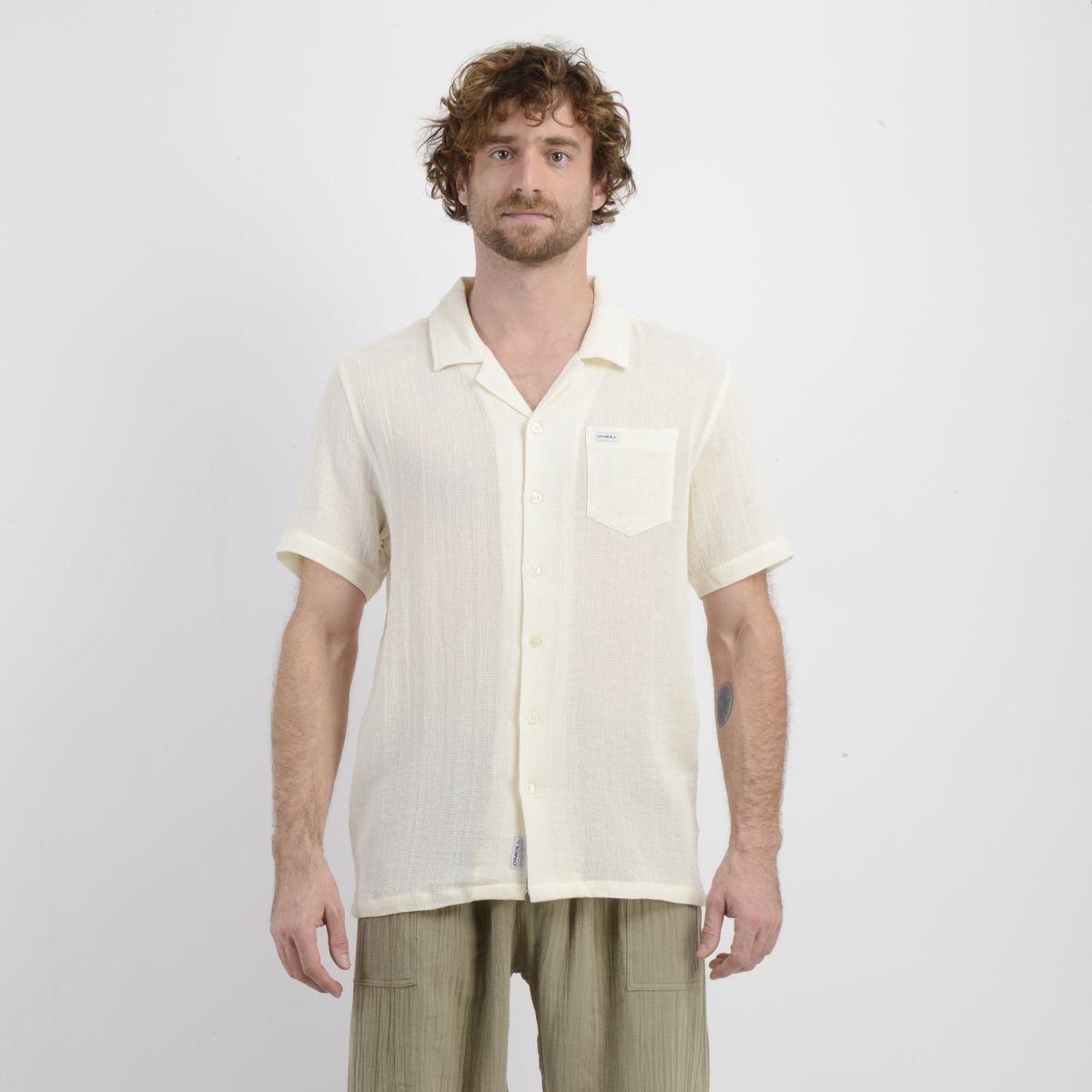 O'NEILL - CAMISA MANGA CORTA TAME BEIGE CLARO