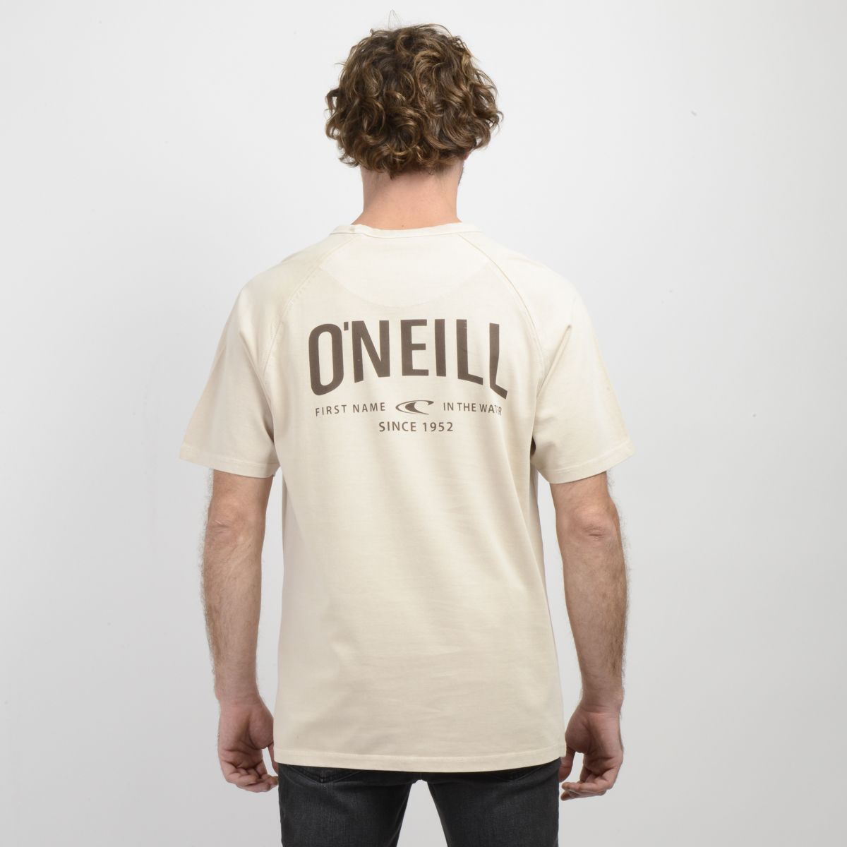 O'NEILL - POLERA MANGA CORTA FIELDS BEIGE CLARO