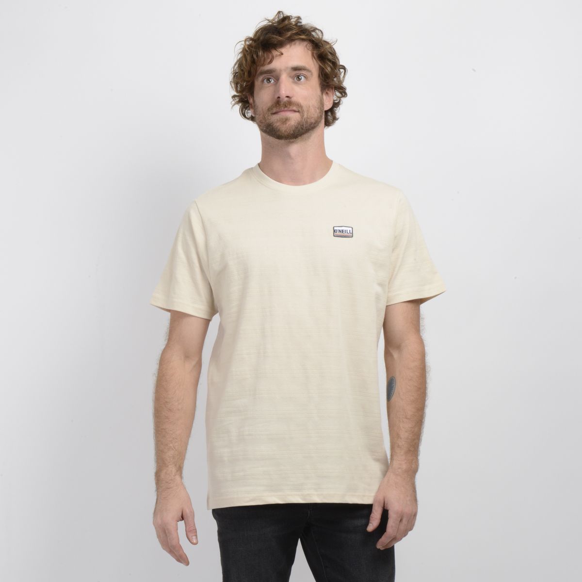 O'NEILL - POLERA MANGA CORTA SUPPLY BEIGE CLARO