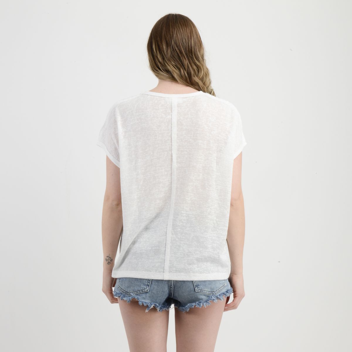 O'NEILL - POLERA MANGA CORTA JOSIE BEIGE CLARO