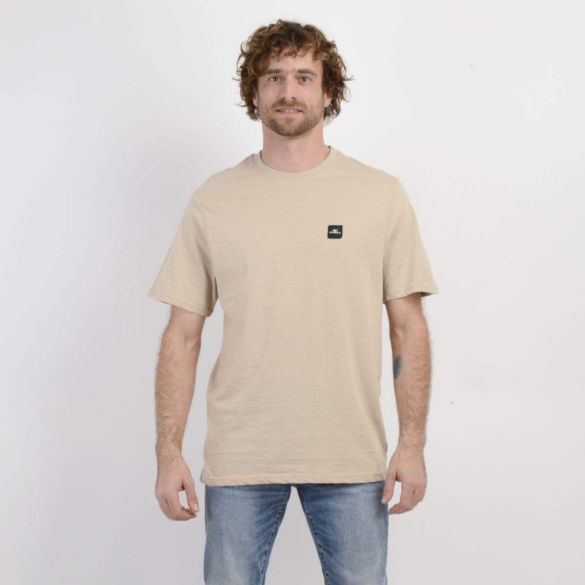 O'NEILL - POLERA MANGA CORTA PINNACLE BEIGE CLARO