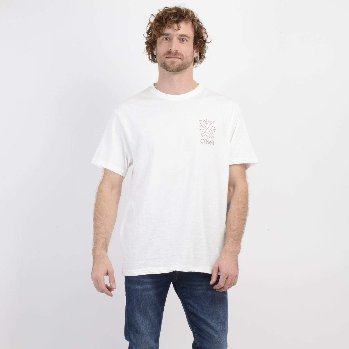 O'NEILL - POLERA MANGA CORTA OG VENICE BEIGE CLARO