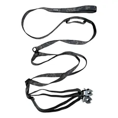 STREET DOGS - Correa Doble Para Dos Perros Mosquetón Tactic 3m Negro/camo