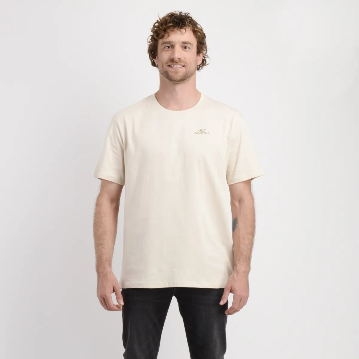 O'NEILL - POLERA MANGA CORTA BLENDED BEIGE CLARO