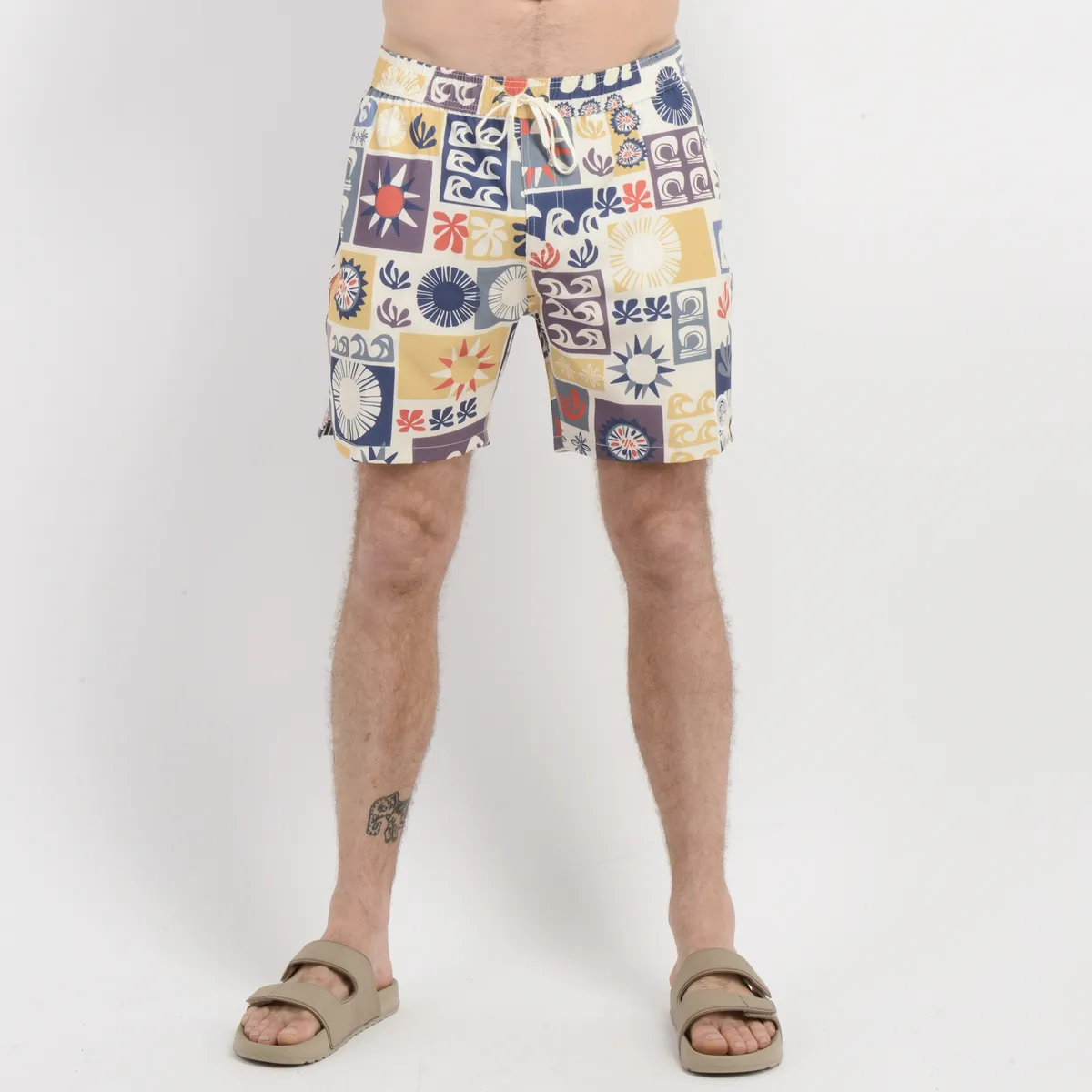 O'NEILL - TRAJE DE BAÑO VOLLEY OG BLOCK 16" BEIGE CLARO