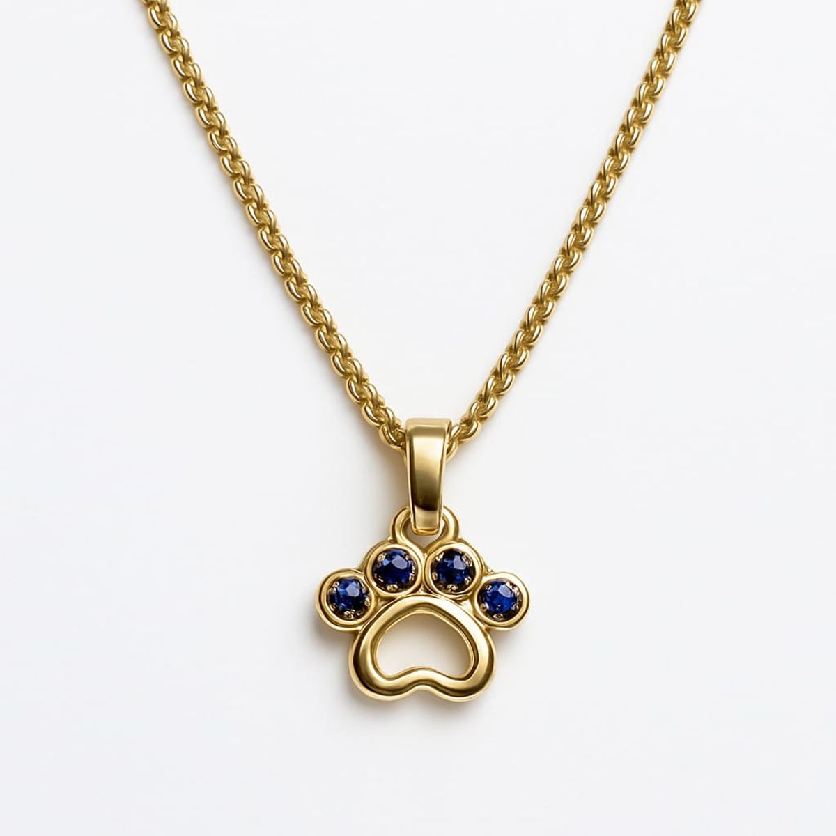 JOYAS LANDEROS - Collar huellita enchapado en oro de 18k