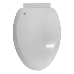 GENERICO - Tapa Asiento Para Baño Wc - Cierre Suave - Y00397 Color Blanco