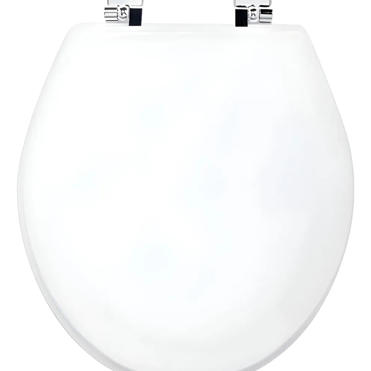 GENERICO - Tapa Wc Madera Redondo Bisagra Metálica - Bemis Color Blanco