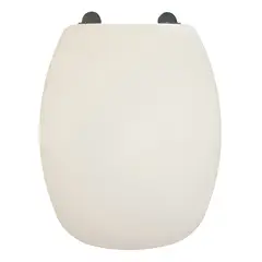 GENERICO - Asiento Wc Para Mallorca Madera - Bemis 580CHAR Cuadrada Blanco