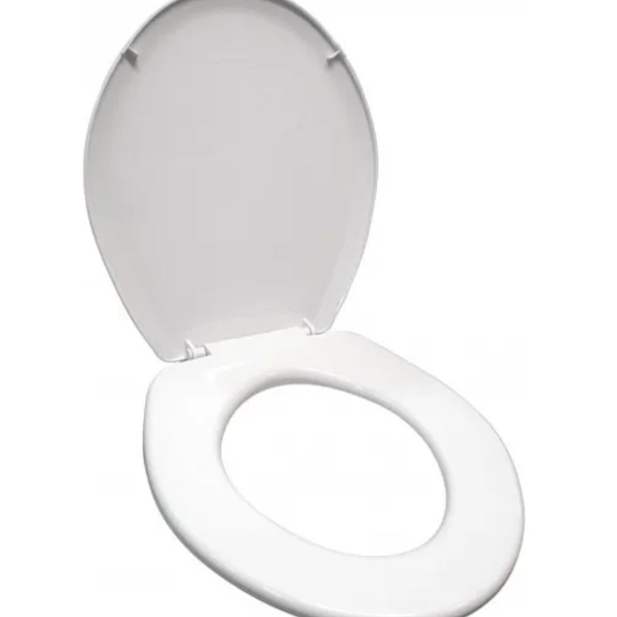 GENERICO - Asiento Y Tapa Wc Redondo - Cierre Normal - Hoffens Color Blanco