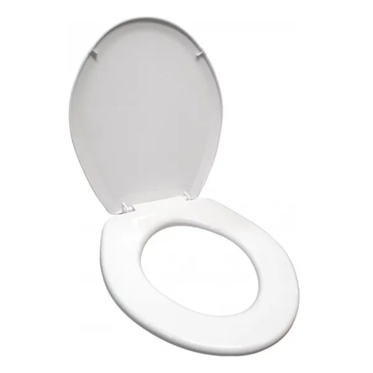 GENERICO - Asiento Y Tapa Wc Redondo - Cierre Normal - Hoffens Color Blanco