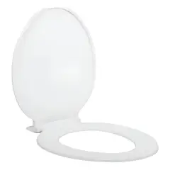 GENERICO - Tapa Wc Plastica Blanca Universal Redonda Fanaloza Color Blanco