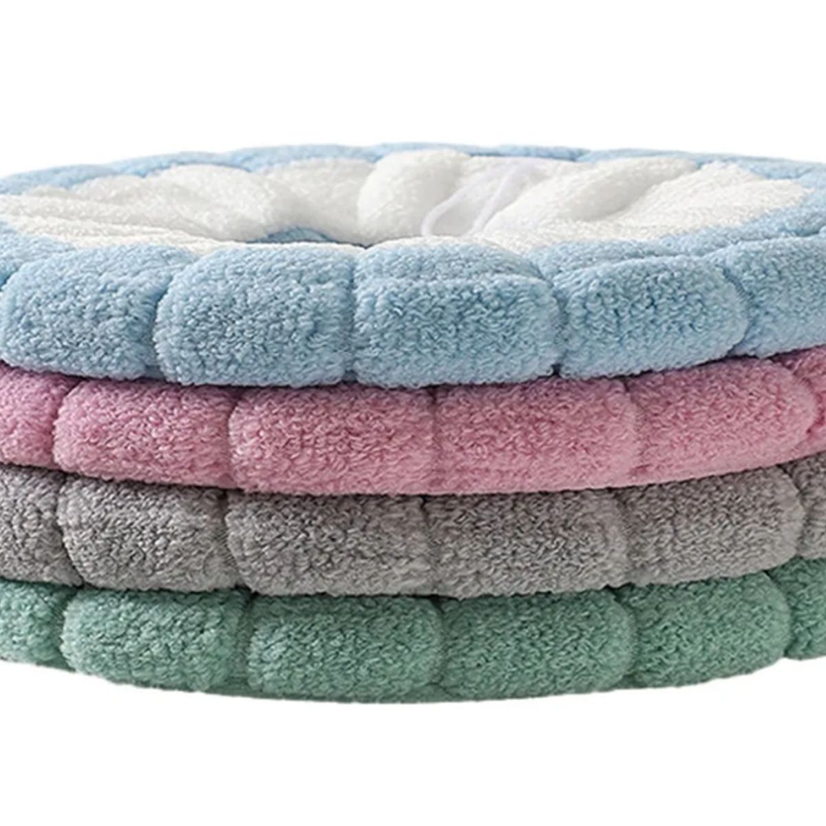 GENERICO - Pack 4 Cubiertas Inodoro Wc Tipo O Universal Lavable Térmico Color 4 Colores