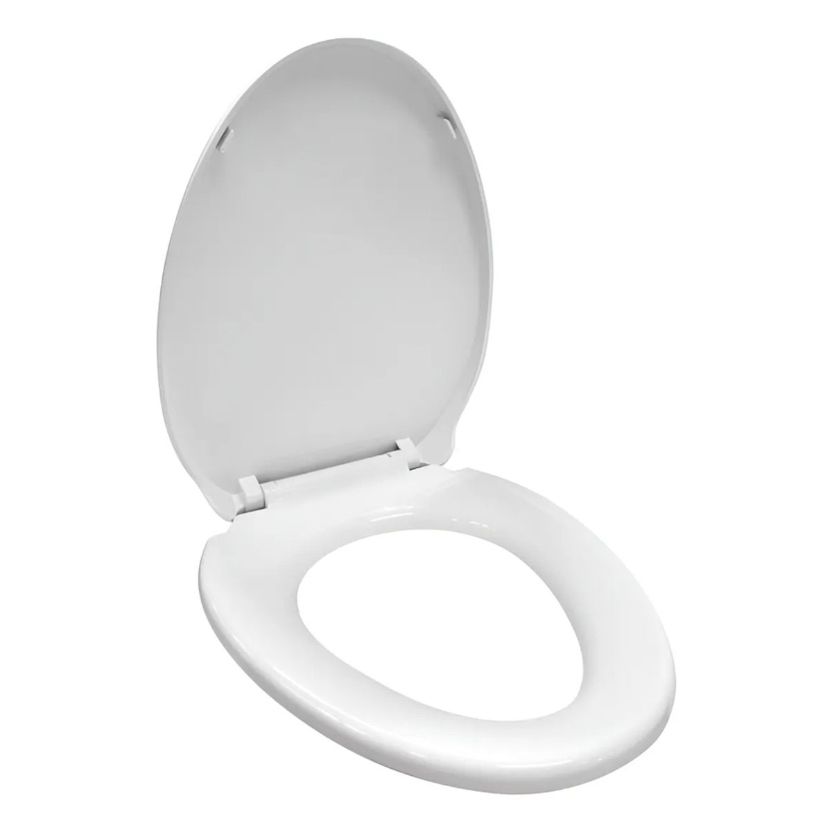GENERICO - Asiento Elongado Reforzado Wc Blanco Cierre Suave - Tapas Wc