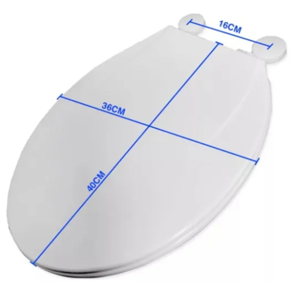 GENERICO - Tapa De Inodoro Baño De Plástico Blanco