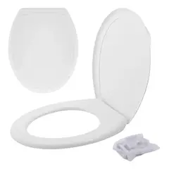 GENERICO - Tapa Asiento Tradicional Alargado Inodoro Cierre