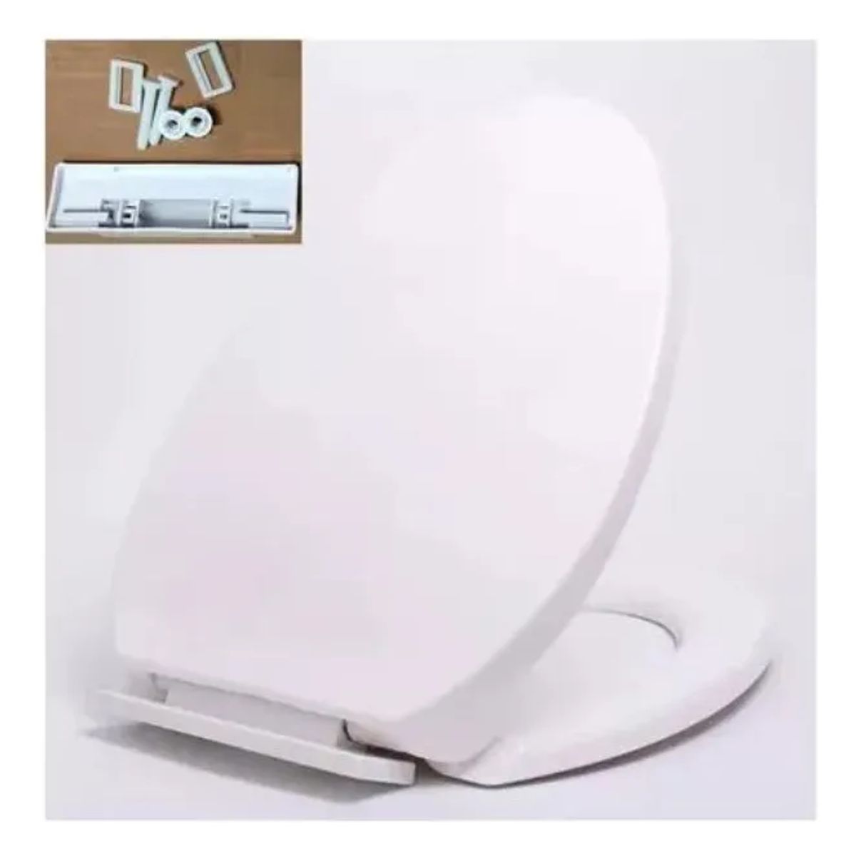 GENERICO - Asiento Y Tapa Wc De Cierre Lento Blanca Modern Blanco