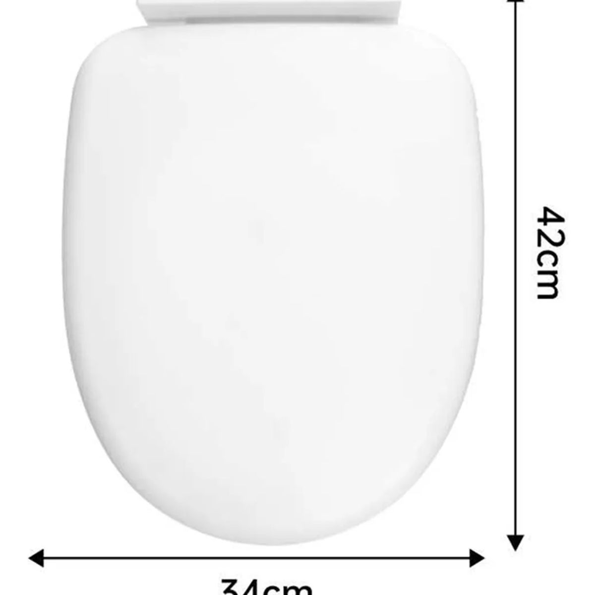 GENERICO - Tapa Para Inodoro Asiento Para Baño Tapa Wc Blanco