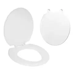 GENERICO - Asiento Y Tapa De Baño Wc Blanca