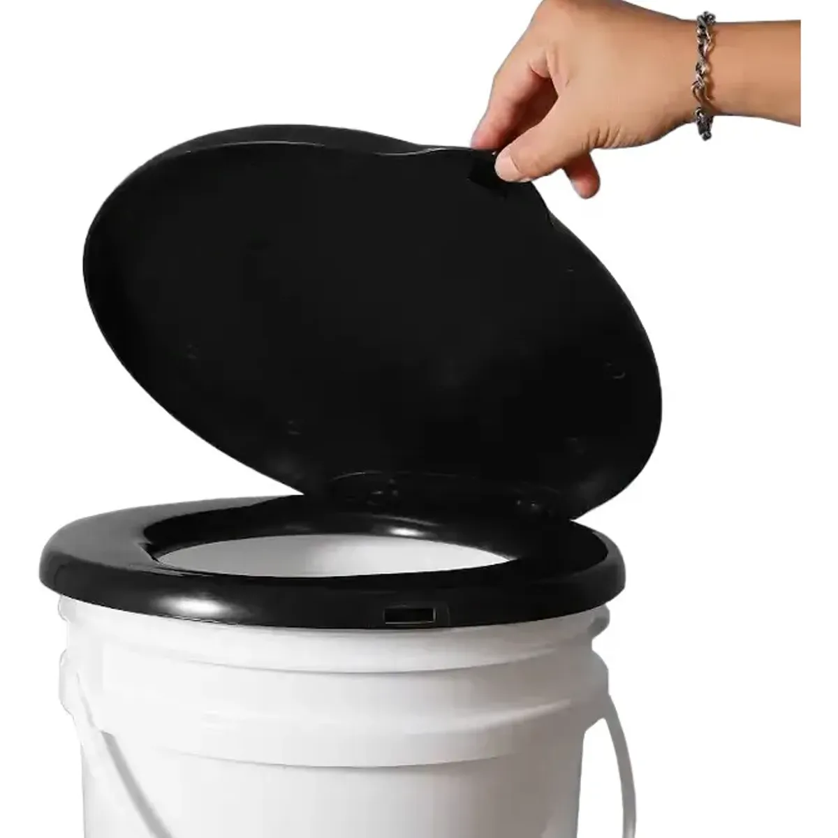 GENERICO - Tapa Asiento Para Baño Wc Portátil Redondo Plástico