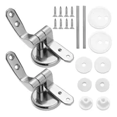 GENERICO - Bisagras De Aluminio Para Asientos De Inodoro - Pack De 2