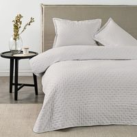 Quilt Cubrecamas 2 Plazas Temporada Primavera Af -Beige Dots Heatpress