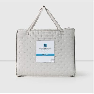 Imagen 2 del producto Quilt Cubrecamas 2 Plazas Temporada Primavera Af -Beige Dots Heatpress