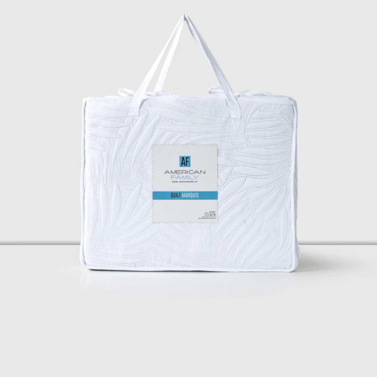 CANNON - Quilt Cubrecamas 2 Plazas Temporada Primavera Af White Marquis Heatpress