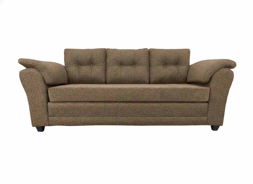 Sofa Mercury 3 cuerpos Tela Chocolate