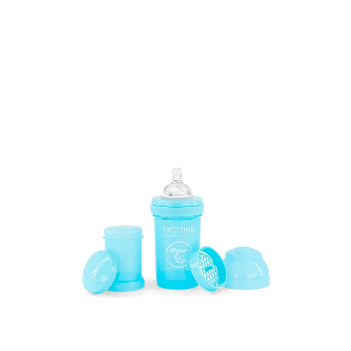 TWISTSHAKE - Mamadera Twistshake Anti-cólico 180ml Celeste
