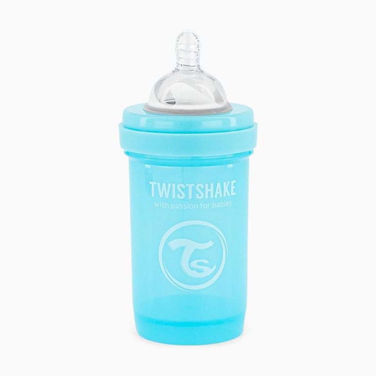 TWISTSHAKE - Mamadera Twistshake Anti-cólico 180ml Celeste
