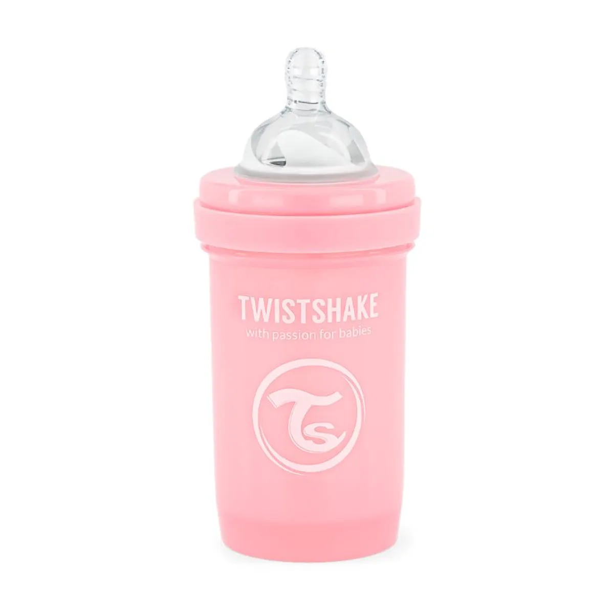TWISTSHAKE - Mamadera Twistshake Anti-cólico 180ml Rosa