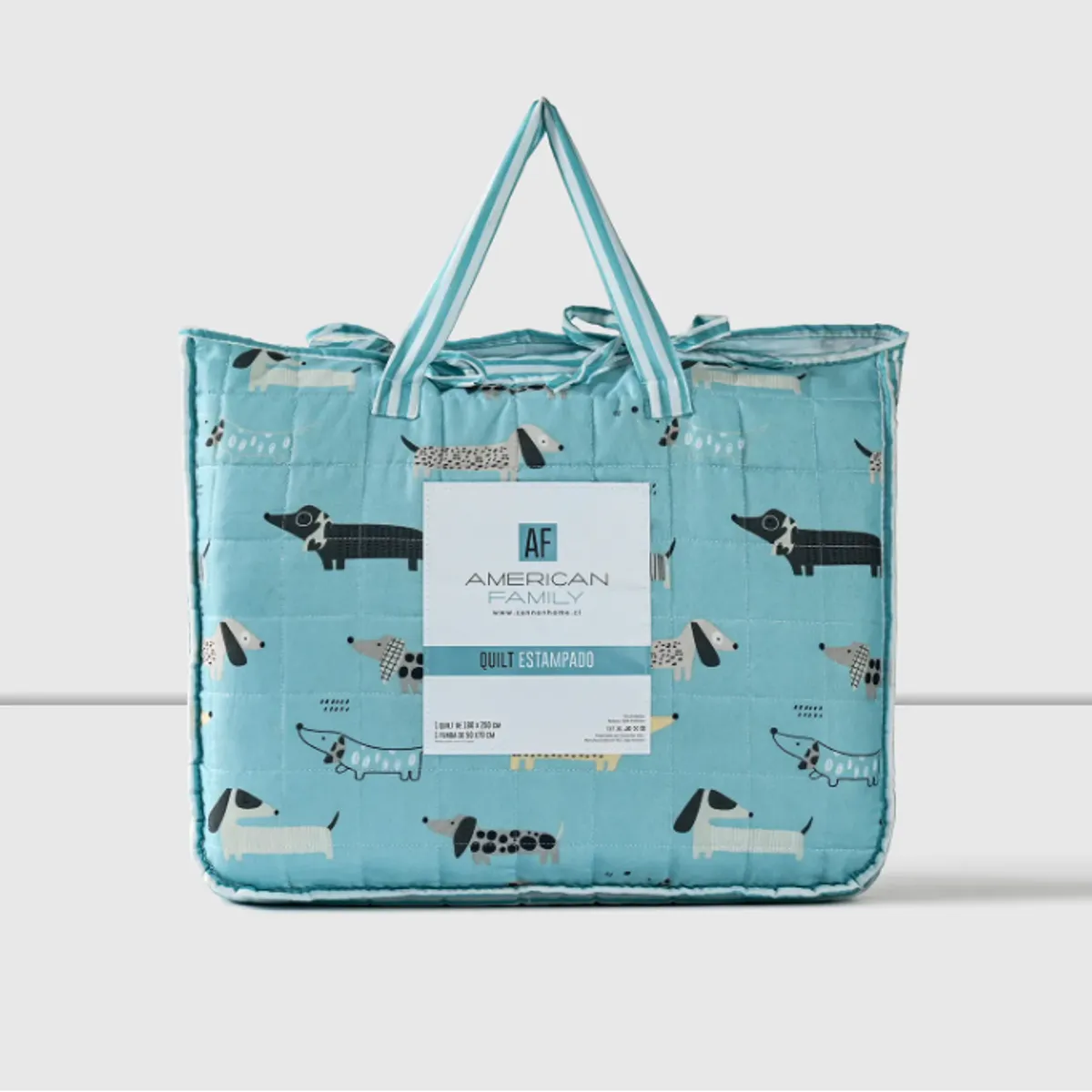 CANNON - Quilt Cubrecamas 1 Plaza 1/5 Temporada Primavera Af -DOG