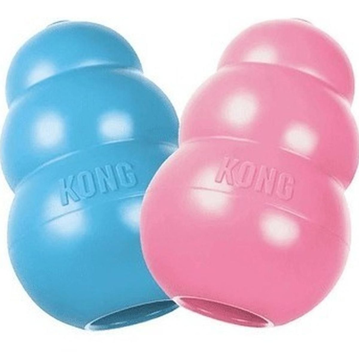 KONG - Juguete Kong Puppy Para Perros Cachorros Talla M 7-16 Kg - Celeste