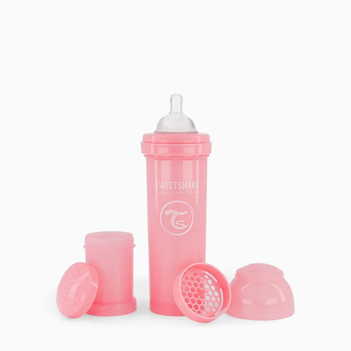 TWISTSHAKE - Mamadera Twistshake Anti-cólico 330 ML Rosa
