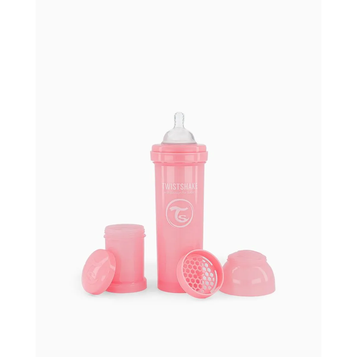 TWISTSHAKE - Mamadera Twistshake Anti-cólico 330 ML Rosa