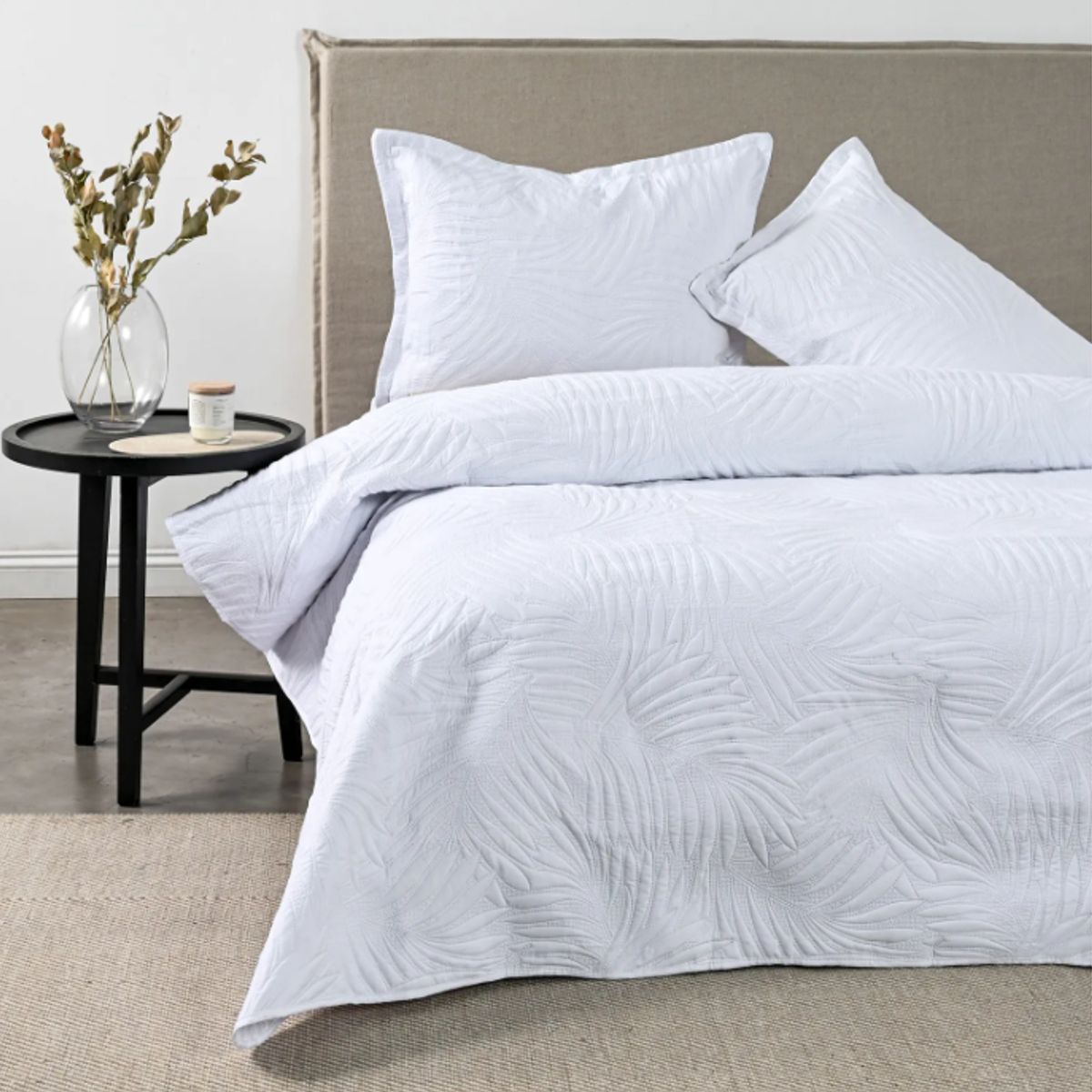 CANNON - Quilt Cubrecamas 1 Plaza 1/5 Temporada Primavera Af -White Marquis Heatpress