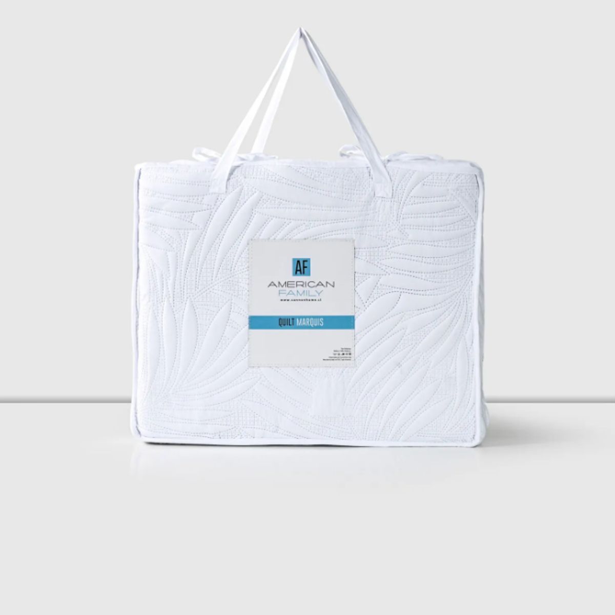 CANNON - Quilt Cubrecamas 1 Plaza 1/5 Temporada Primavera Af -White Marquis Heatpress