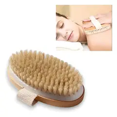 GENERICO - Cepillo En Seco Corporal Reduce Celulitis Cerdas Naturales