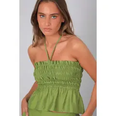 RAINDOOR - Top Strapless Lino