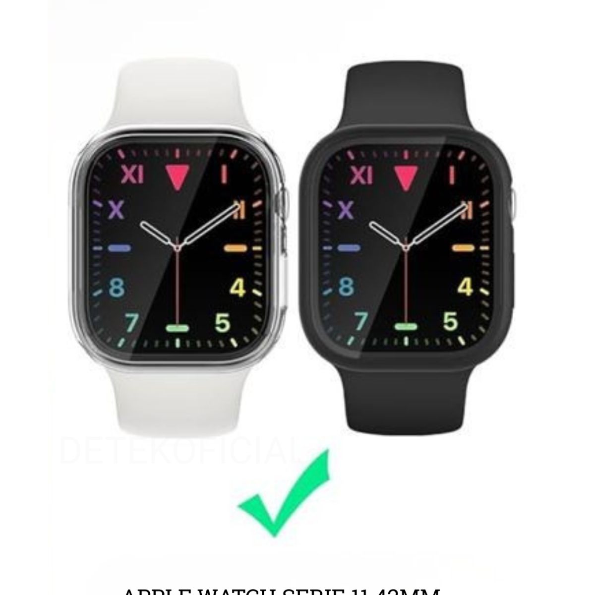 GENERICO - Carcasa Protector Para Apple Watch Serie 11 42mm Negro