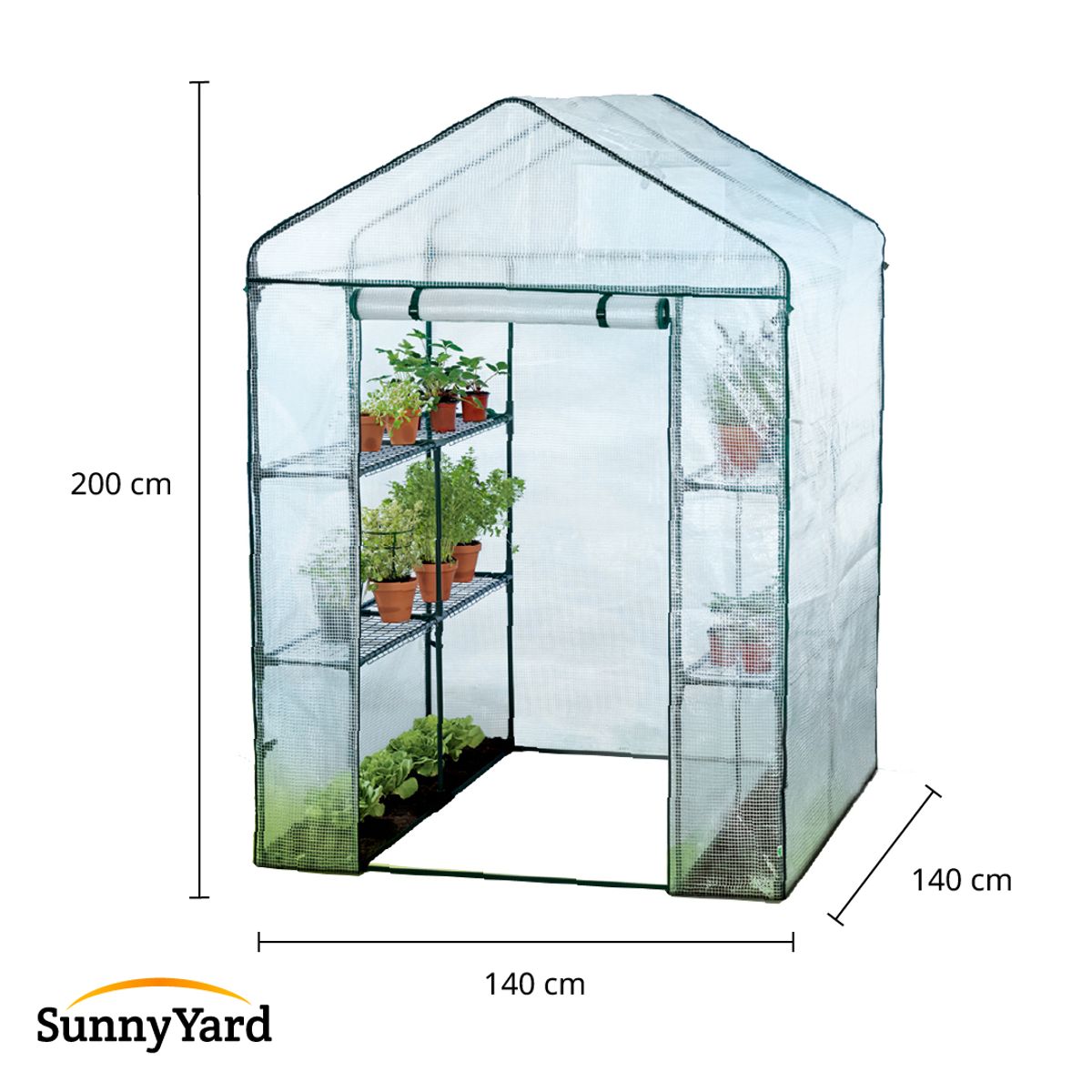 SUNNYYARD - Invernadero Doméstico Vertical Plantas Doble SunnyYard