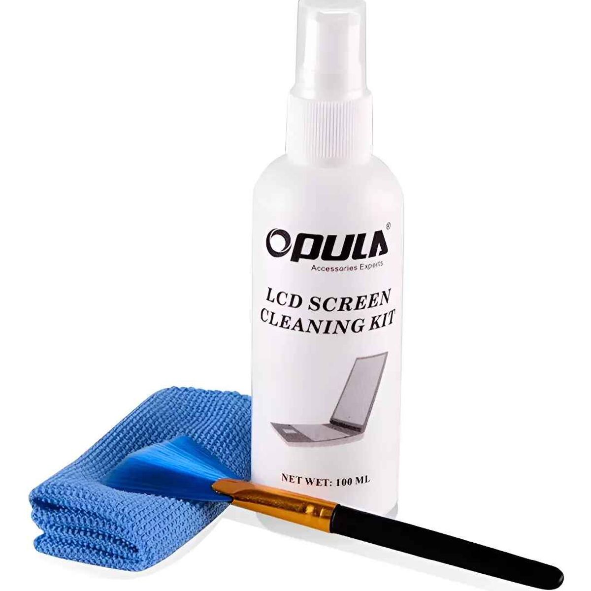 GENERICO - Kit Set Liquido Limpia Pantalla Notebook Led Lcd Sin Alcohol