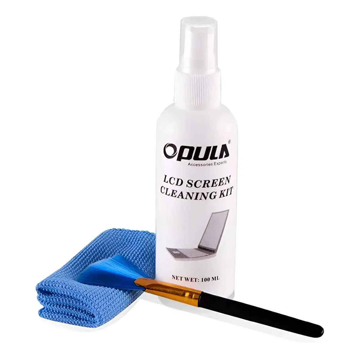 GENERICO - Kit Set Liquido Limpia Pantalla Notebook Led Lcd Sin Alcohol