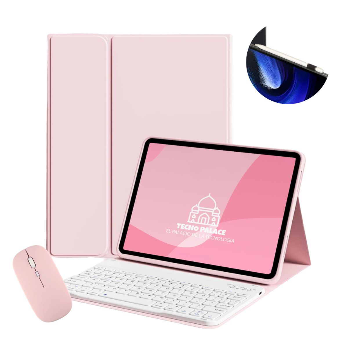 TECNOPALACE - Fundas Con Teclado B y Mouse Premium Para Lenovo Tab M11-K11 - letra Ñ