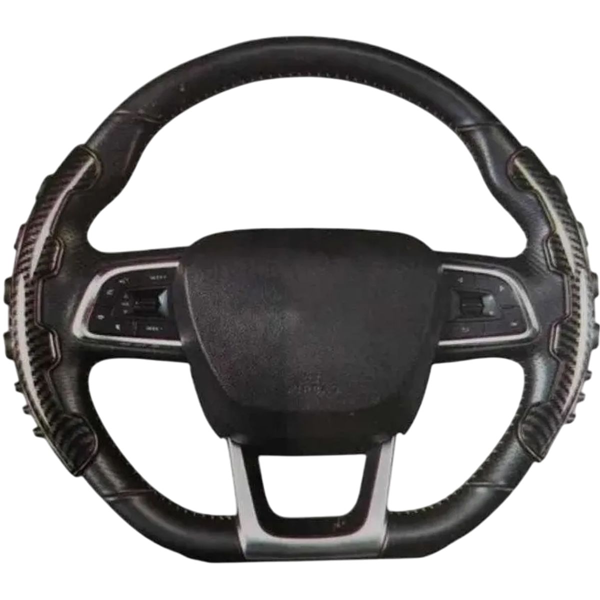 GENERICO - Cubre Volante Tipo Fibra Carbono Laterales Universal