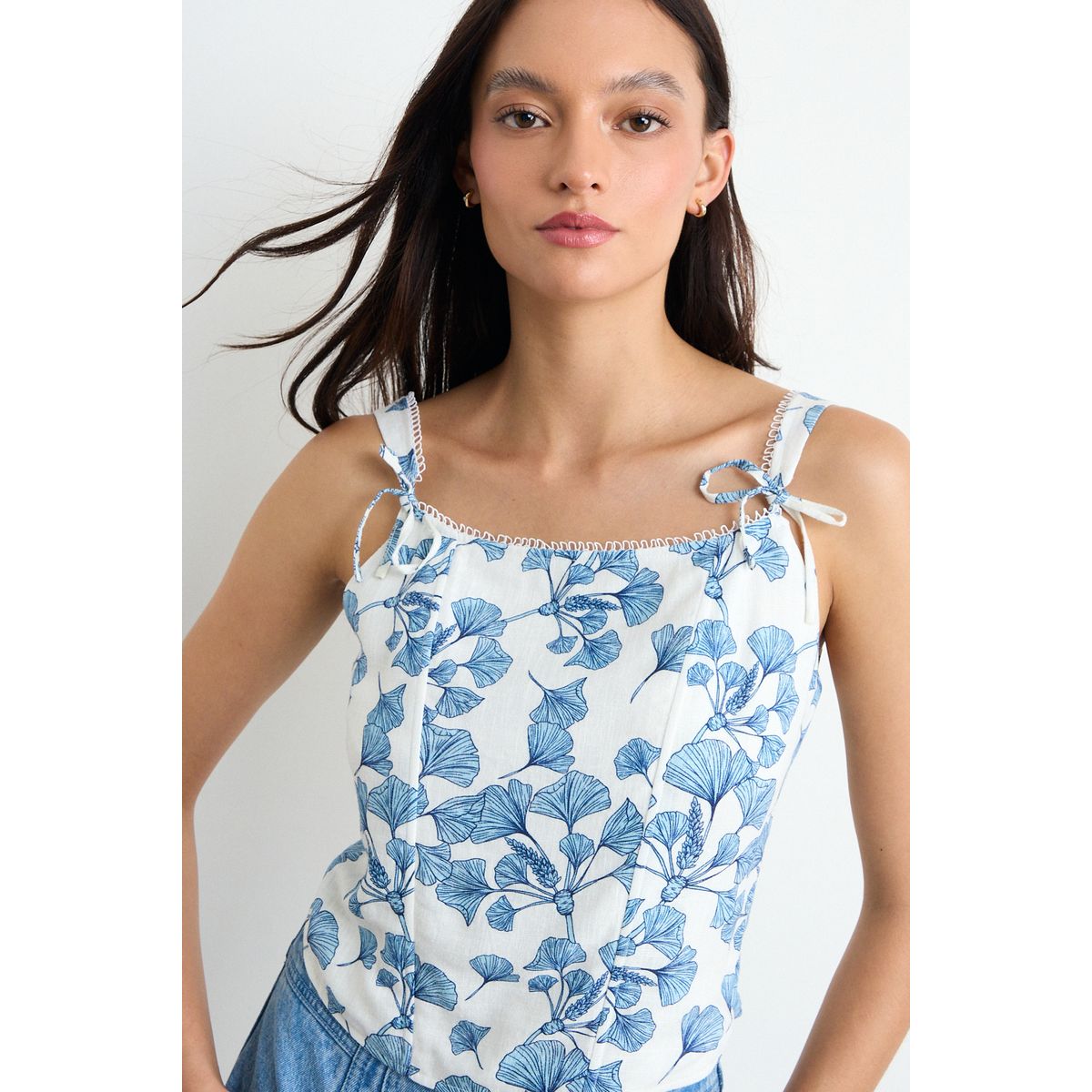 IO - Blusa Fantasia Mujer Celeste Io