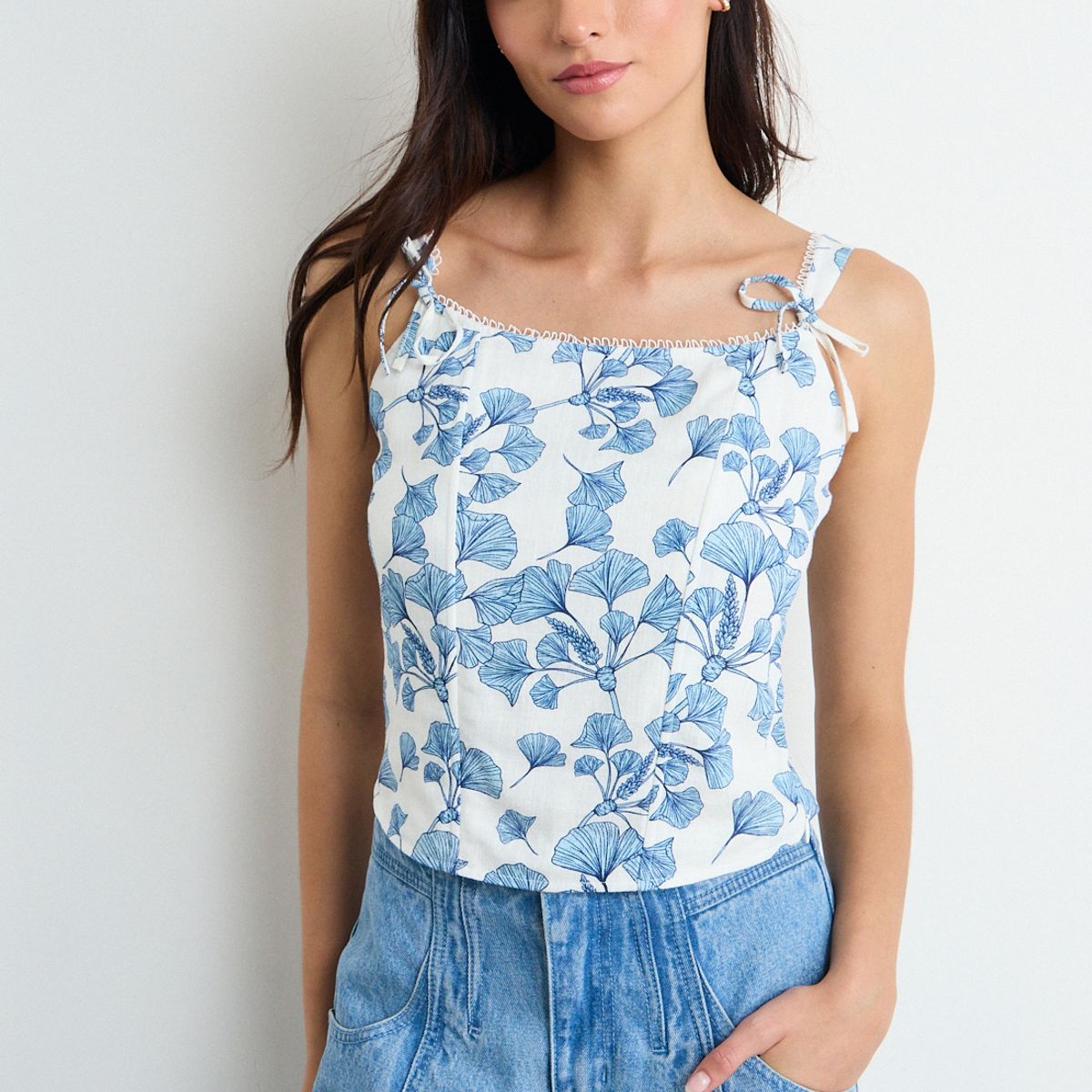 IO - Blusa Fantasia Mujer Celeste Io