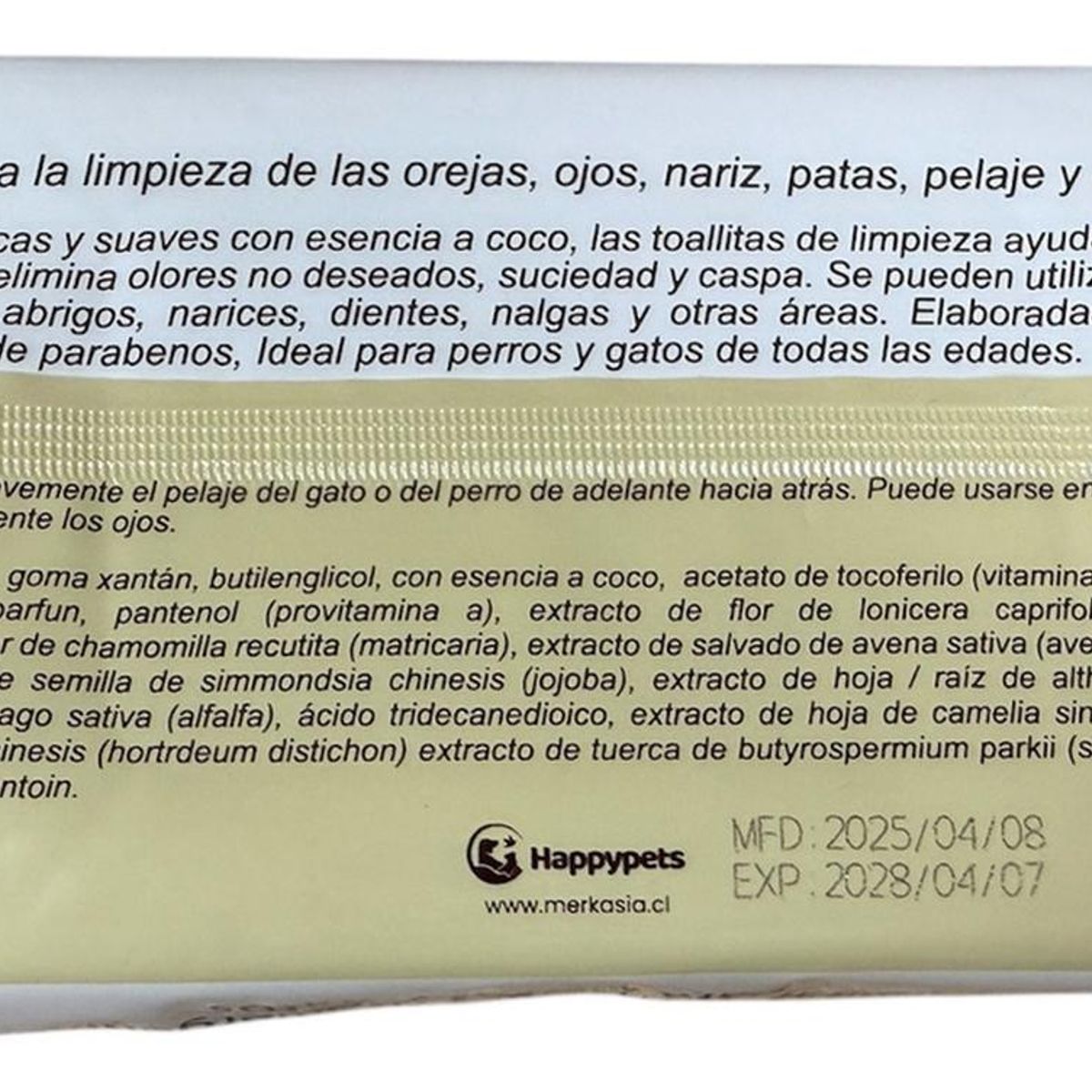 GENERICO - Toallas Toallitas Húmedas Para Mascotas Perro Gato 50u Coco